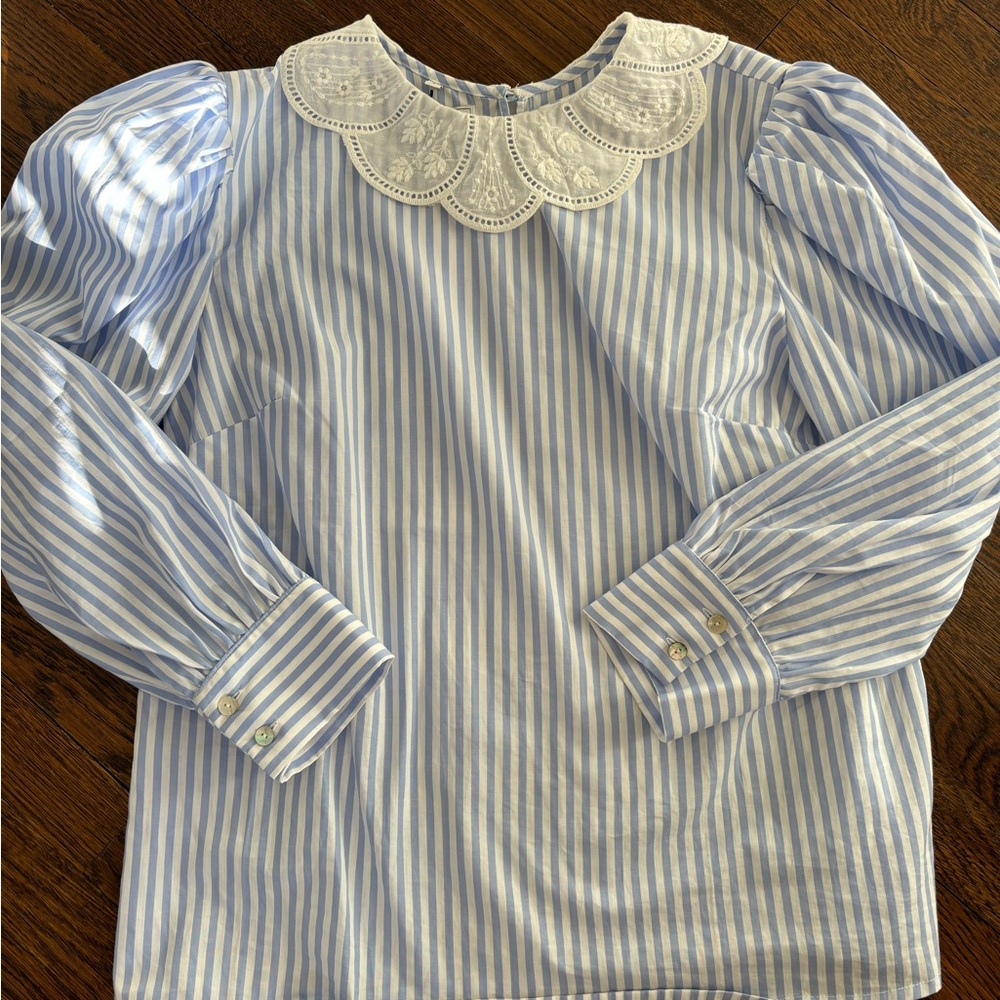 Nina Blanc ‘Gabrielle’ blouse size Large